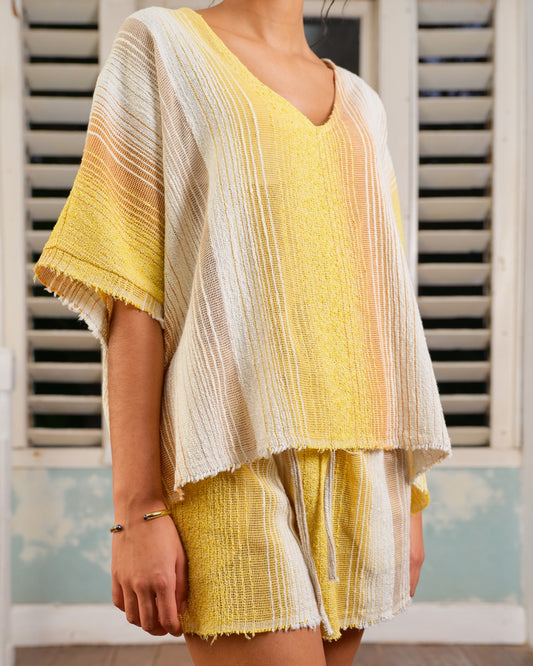 SEA ME HAPPY VENEDA SHORT STRIPED SUN - S. LABELS