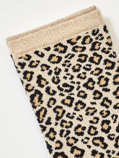 SOKKEN LEOPARD BEIGE