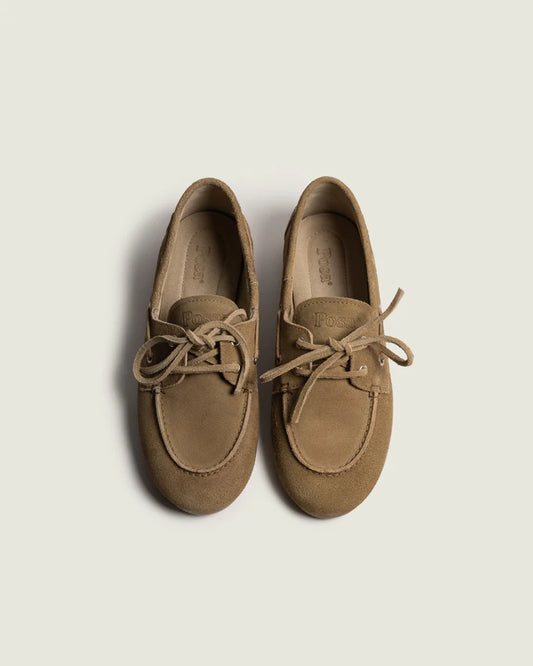 POSA BOAT LOAFER SUEDE TAN - S. LABELS