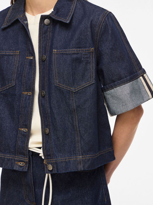 ROUGE EDIT SHORT SLEEVE DENIM SHIRT - S. LABELS