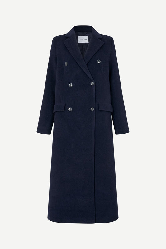 SAMSOE FALCON COAT BLAUW