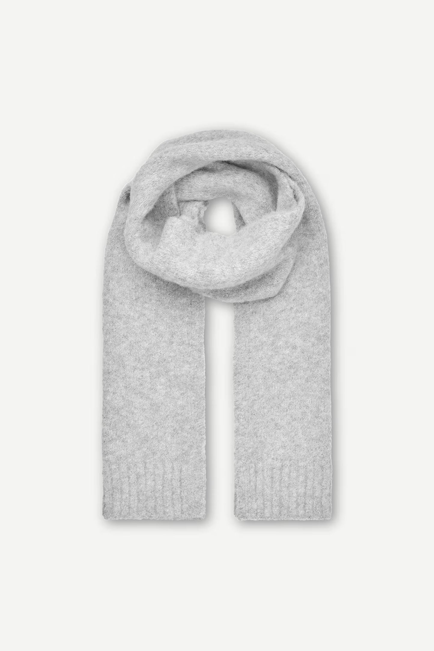 SAMSOE SAJEANNE SCARF LIGHT GREY