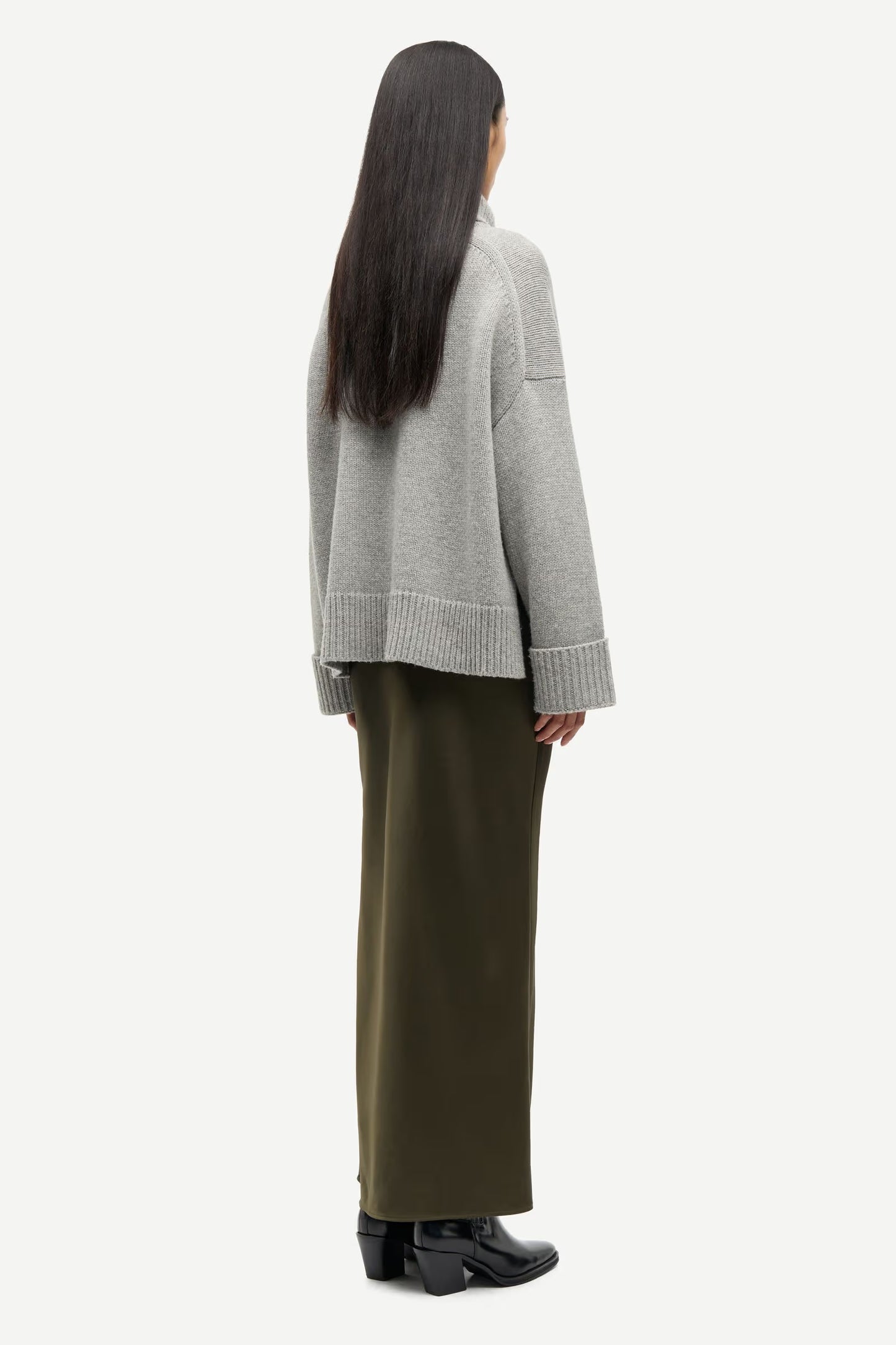SAMSOE SAKEIKU TURTLENECL GREY