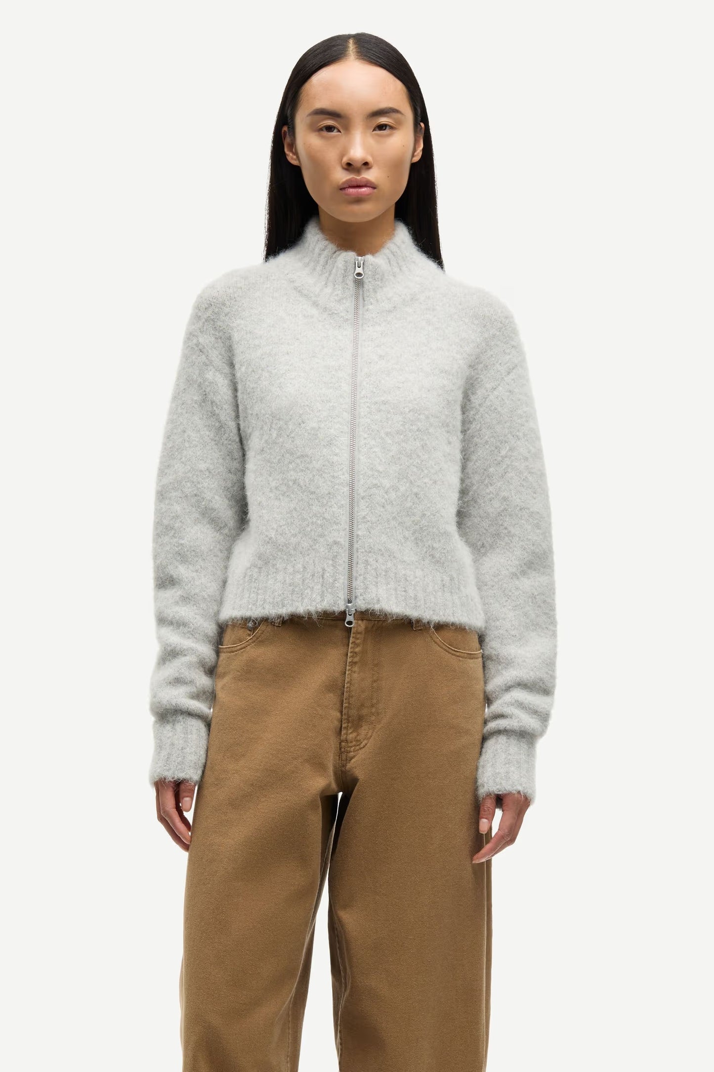 SAMSOE SAJEANNE CARDIGAN GREY