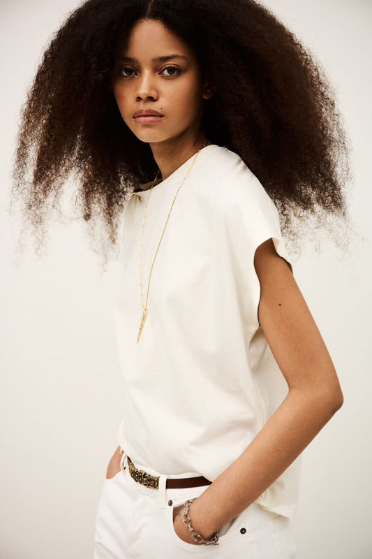 BA&SH ALLIA TOP CREAM - S. LABELS