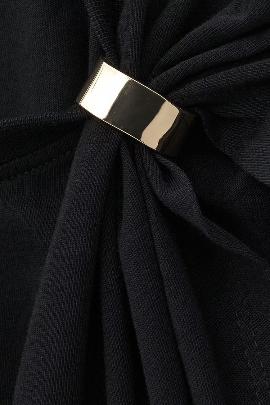 BA&SH ALLIA TOP ZWART - S. LABELS