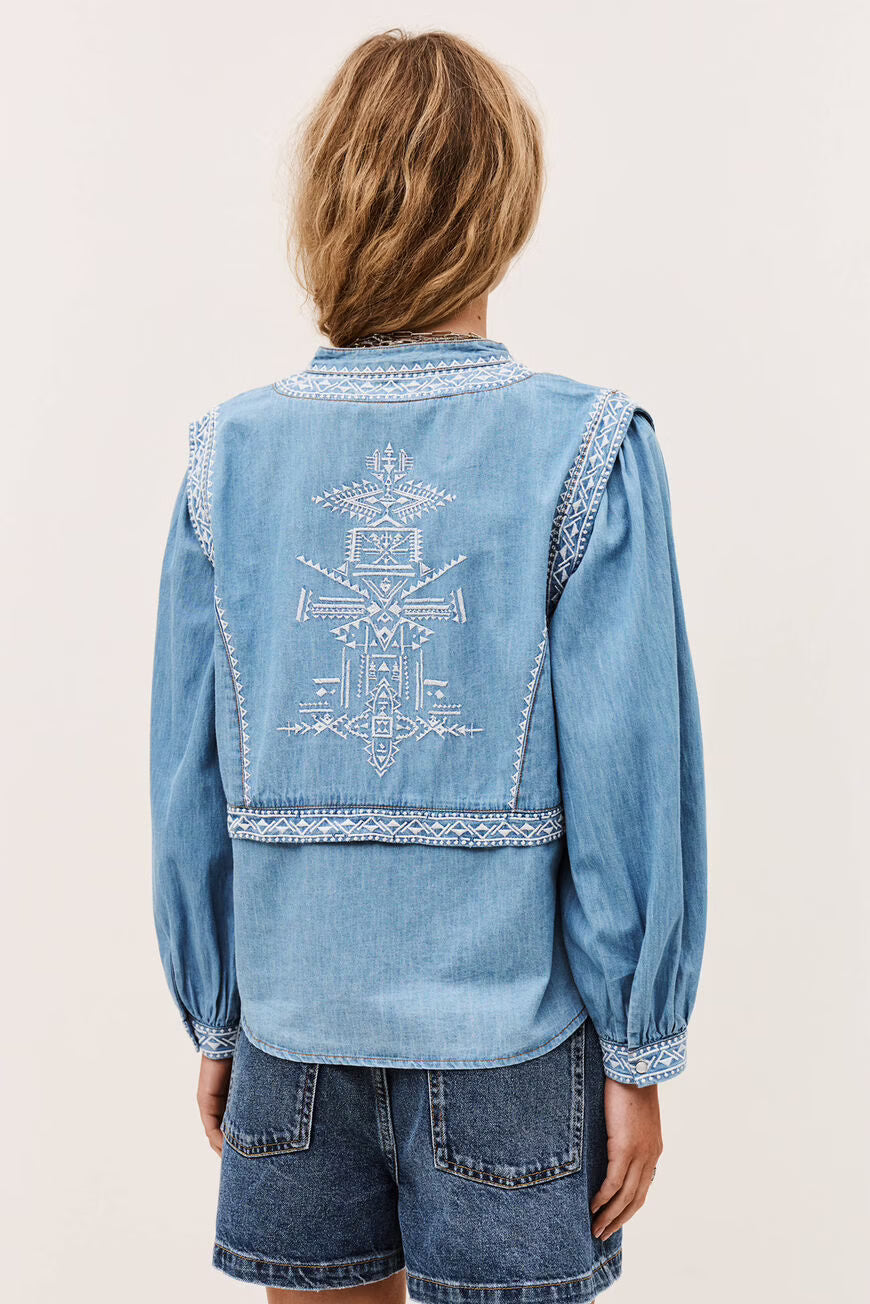 BA&SH LAURA BLOUSE JEANS - S. LABELS