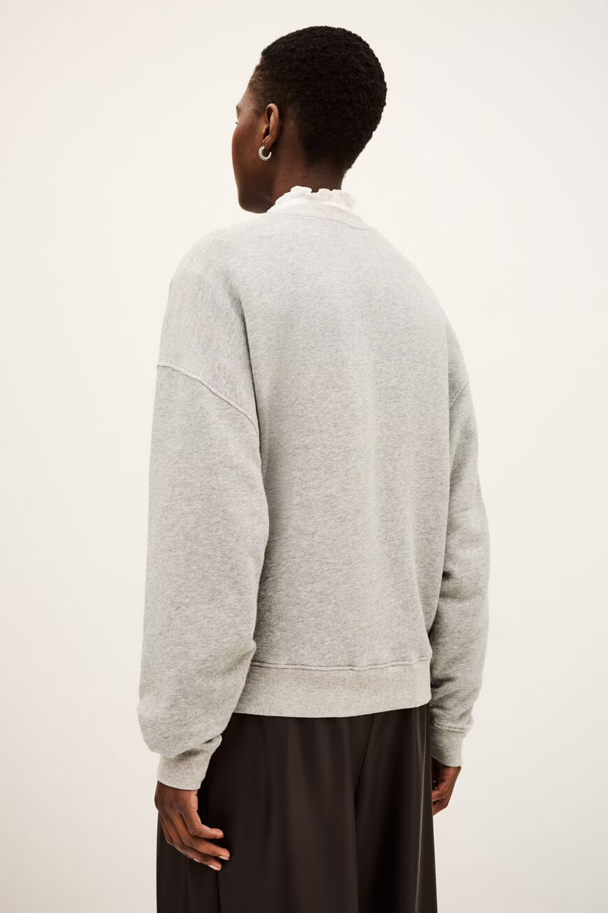 BA&SH BENJAMIN LOGO SWEATER GREY