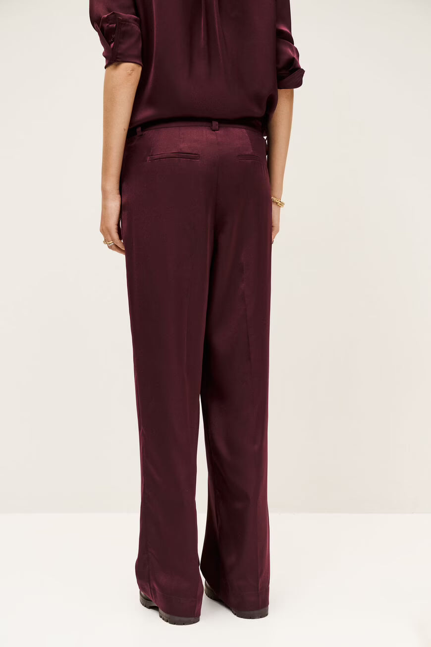 BA&SH FLOWING TROUSERS CHARLY BODEAUX