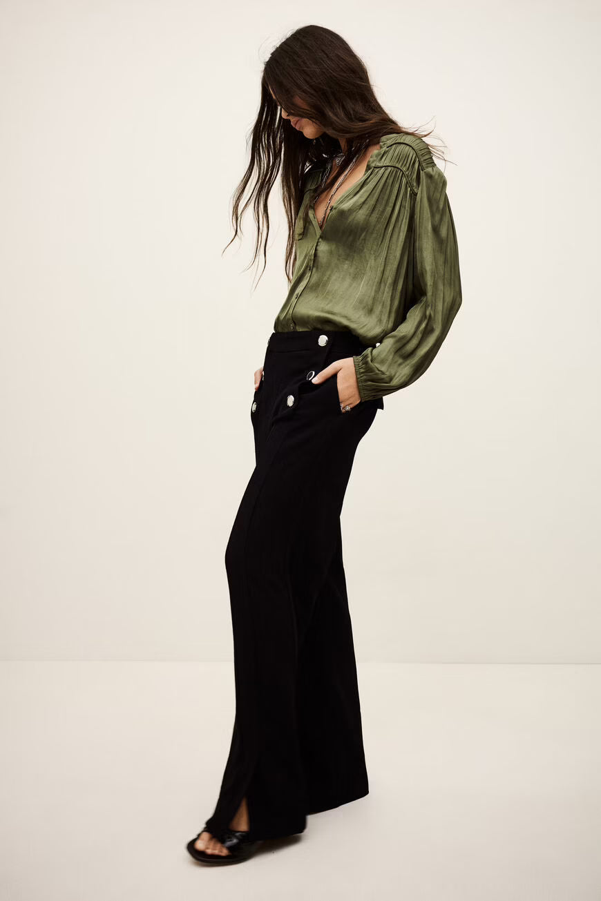 BA&SH FALCON PANTALON MARINE