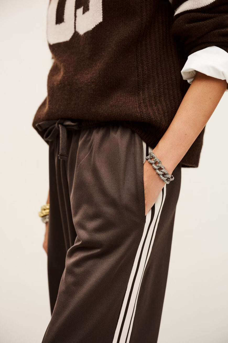 BA&SH JOSHUA JOGGING TROUSERS BROWN