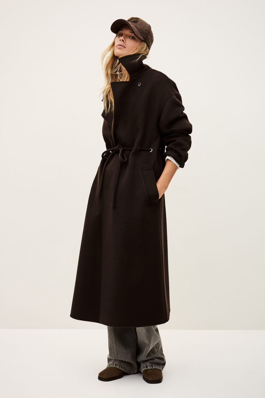 BA&SH WOLLEN MANTEL KATE BRUIN