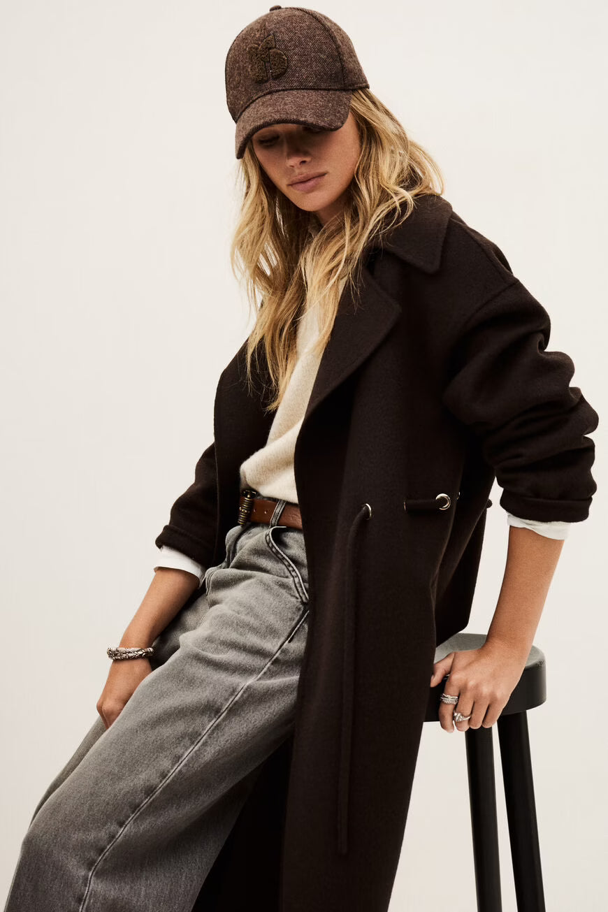 BA&SH WOLLEN MANTEL KATE BRUIN