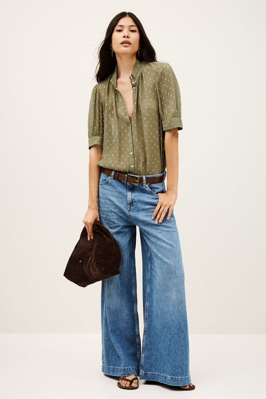 BA&SH MUSIC DENIM FLARED