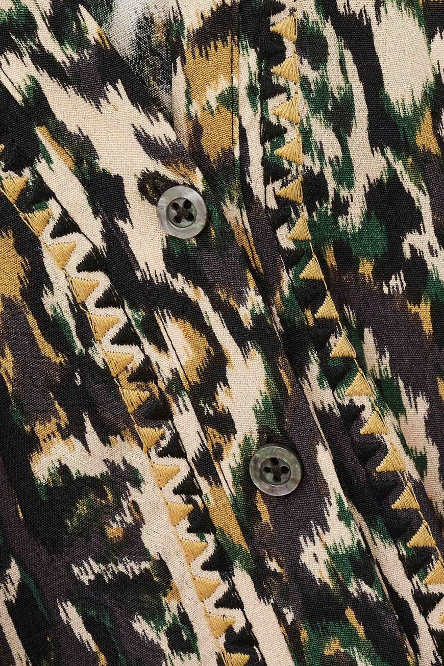 BA&SH ONADA BLOUSE GROEN