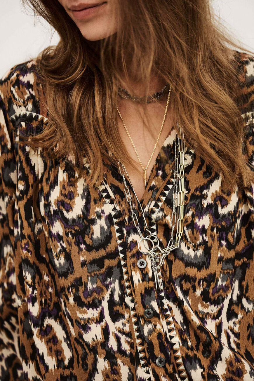 BA&SH ONADA BLOUSE ECRU