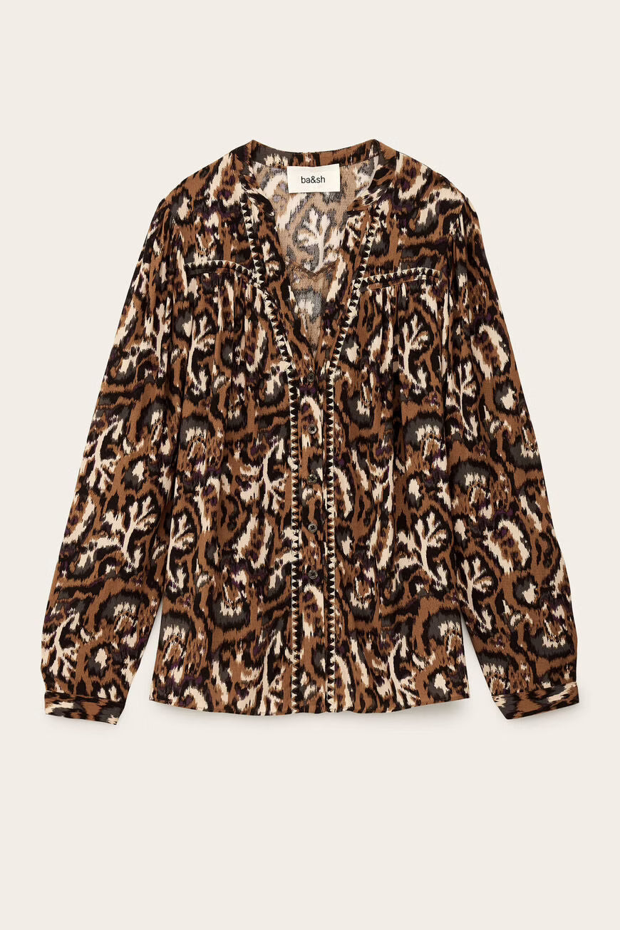 BA&SH ONADA BLOUSE ECRU
