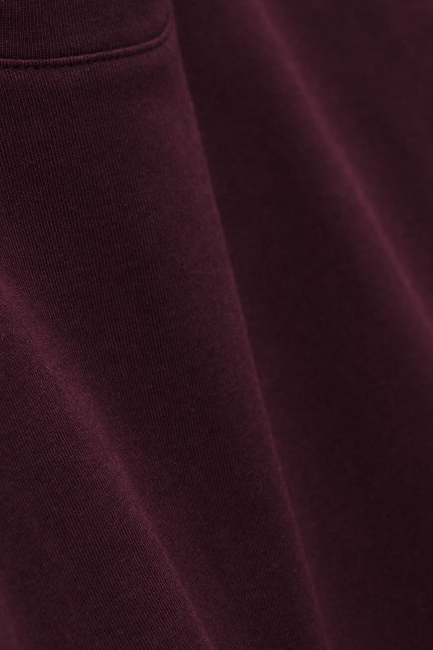 BA&SH PIO T-SHIRT BORDEAUX