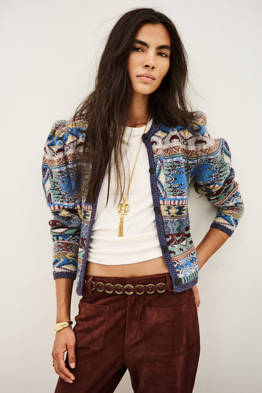 BA&SH MAJA VEST MULTICOLOR