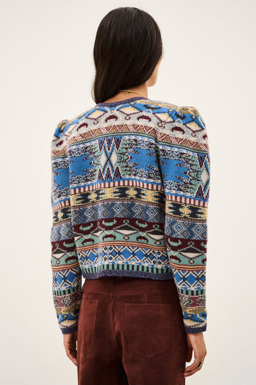 BA&SH MAJA VEST MULTICOLOR