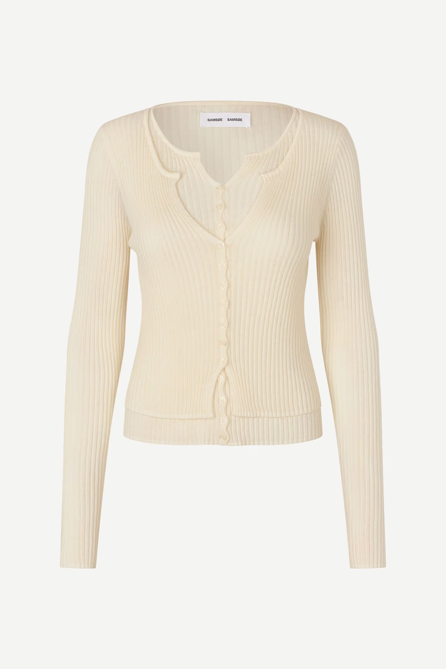 SAMSOE SAJOSE V-NECK CREME