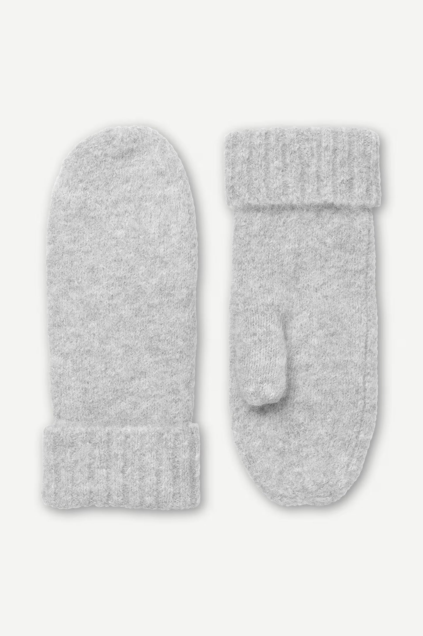 SAMSOE SAJEANNE MITTEN LIGHT GREY