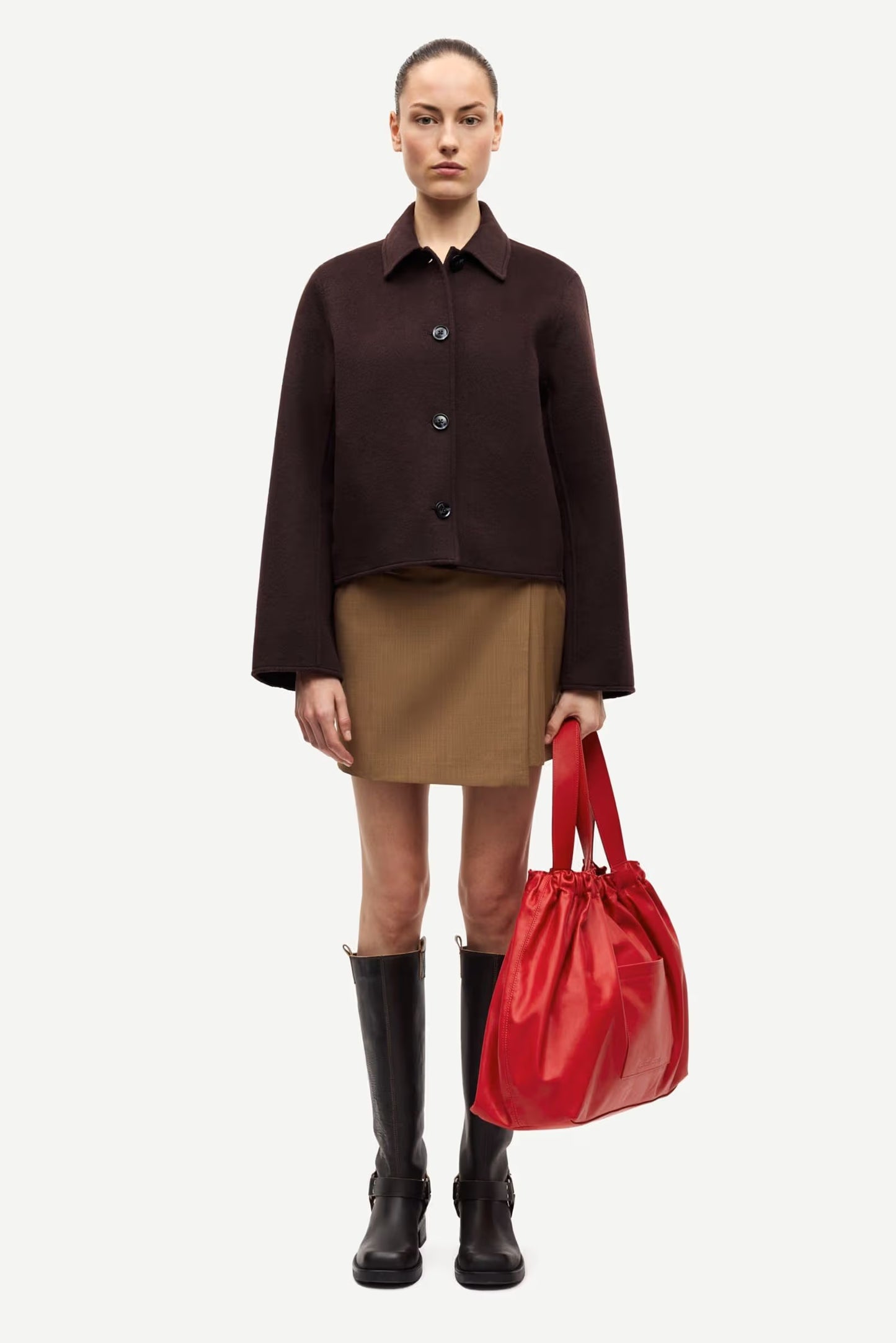 SAMSOE SAHOLLY JACKET BLACK COFFEE