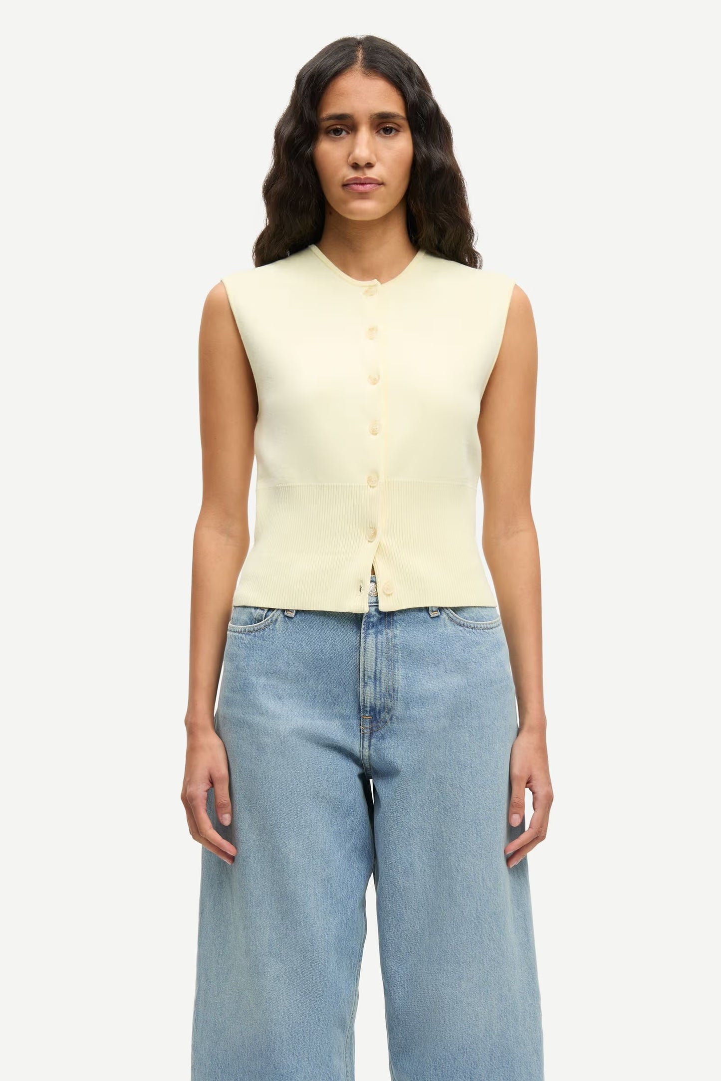 SAMSOE SAANNE TOP GEEL - S. LABELS