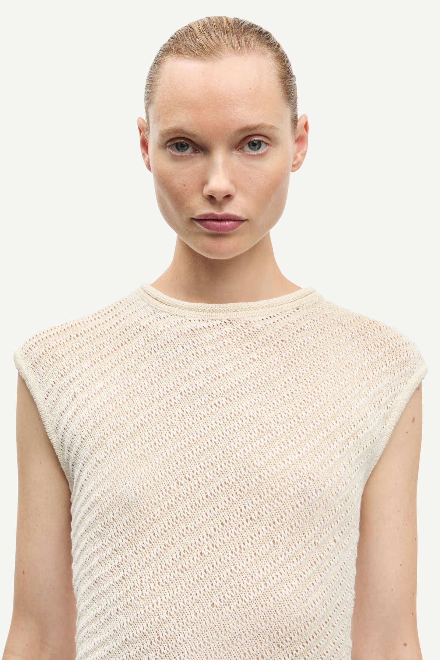 SAMSOE SAIRENE TOP ECRU - S. LABELS