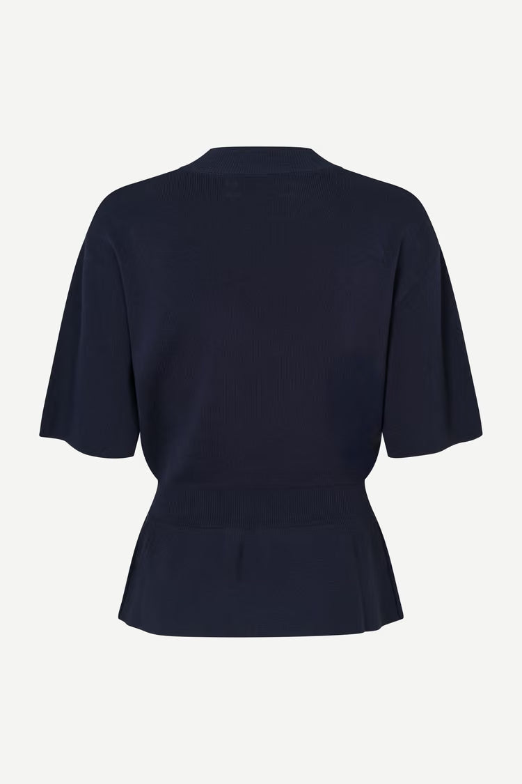 SAMSOE SATATIANA TOP BLAUW