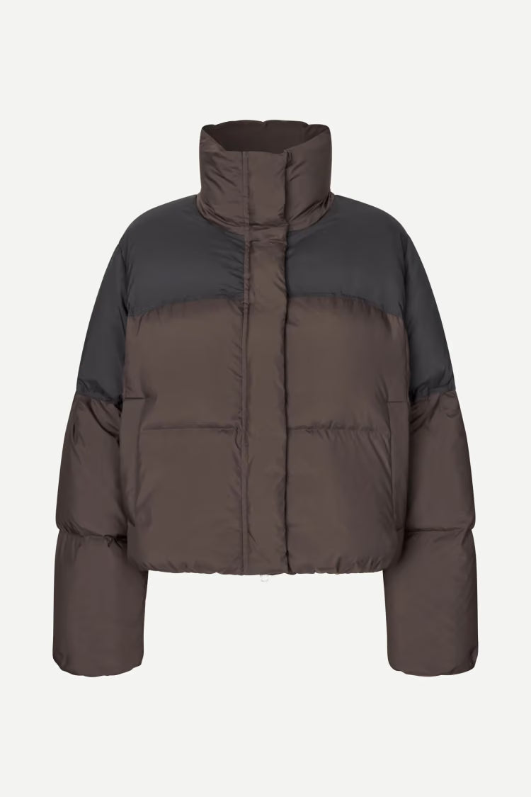 SAMSOE SAFERN PUFFER JACKET BROWN