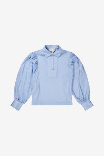 MUNTHE SHELLCU BLOUSE BLAUW - S. LABELS