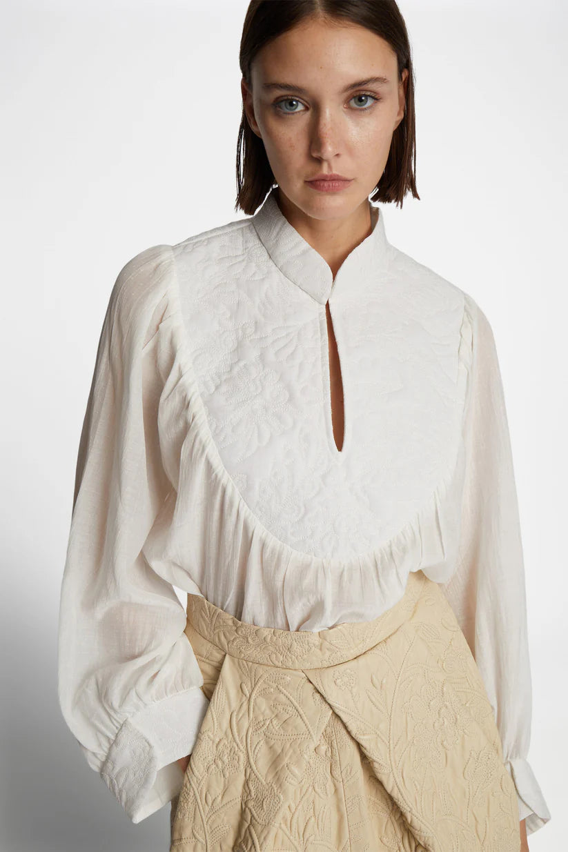 MUNTHE FRANTZ BLOUSE IVORY - S. LABELS
