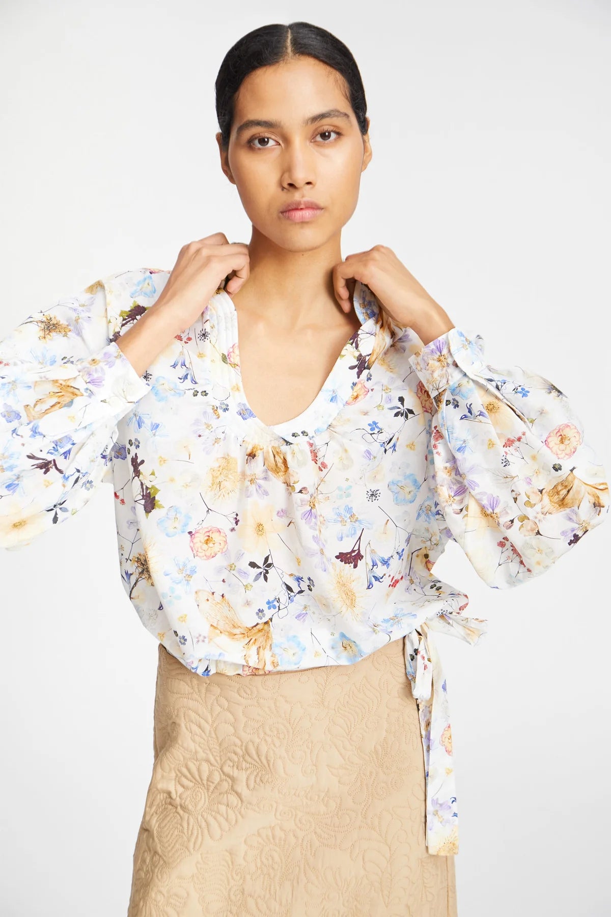 MUNTHE FERNE BLOUSE BLOEMEN