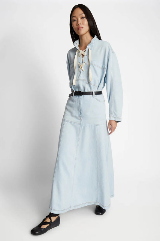 MUNTHE TUXYA SKIRT LIGHT BLUE DENIM - S. LABELS