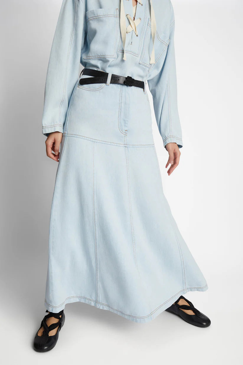MUNTHE TUXYA SKIRT LIGHT BLUE DENIM