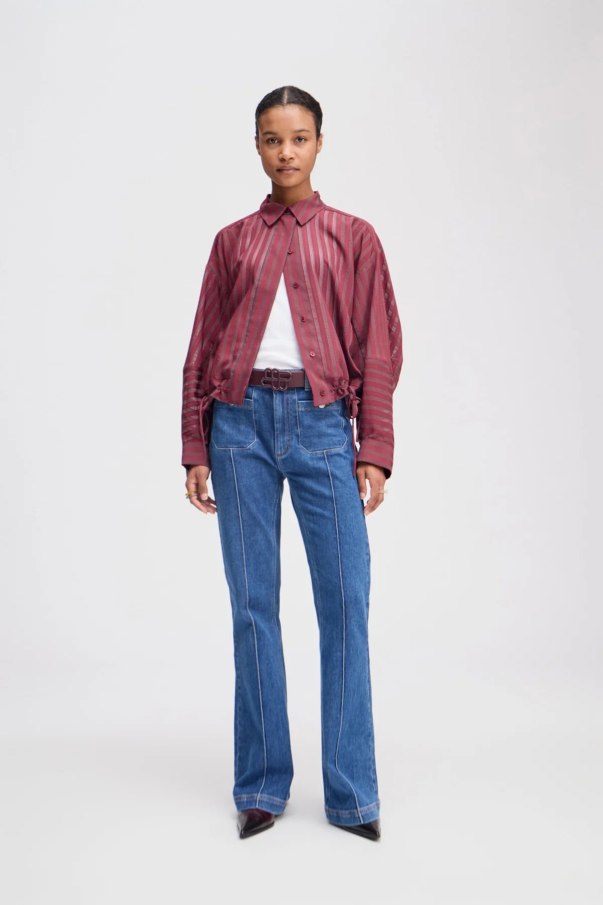 MUNTHE LOASTA BLOUSE BORDEAUX