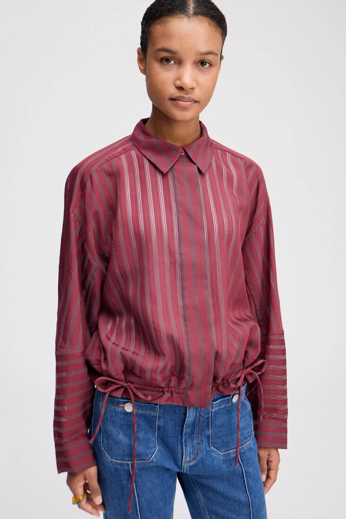 MUNTHE LOASTA BLOUSE BORDEAUX
