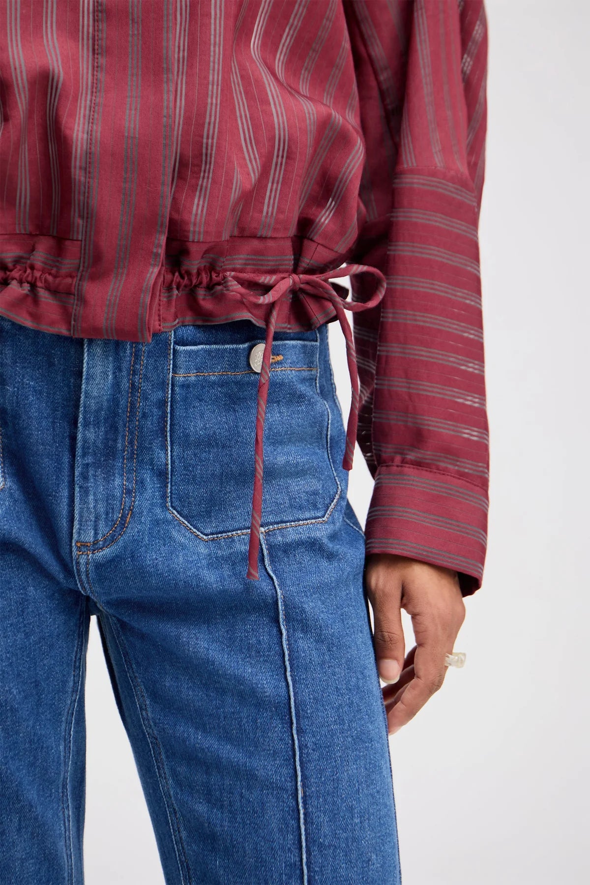 MUNTHE LOASTA BLOUSE BORDEAUX