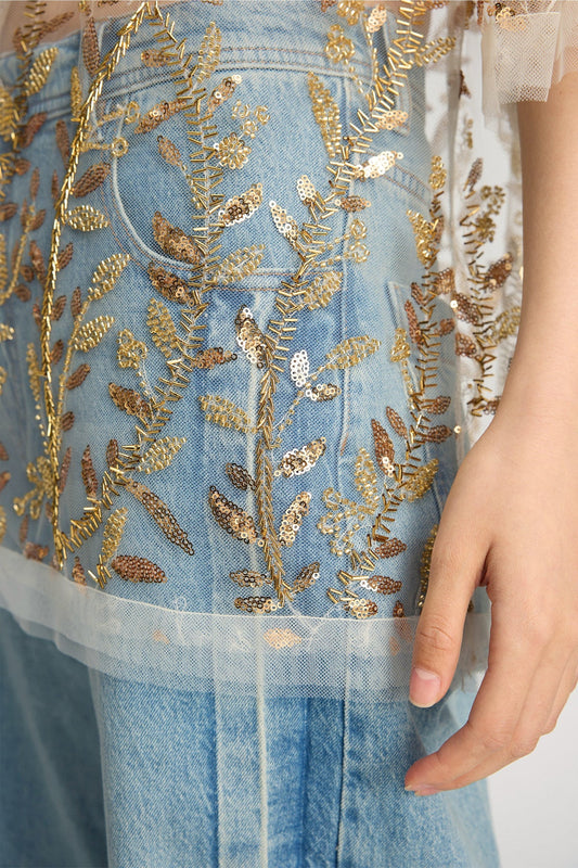 MUNTHE BABUR TOP GOUD - S. LABELS