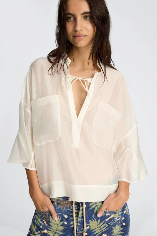 MUNTHE BIRKSON BLOUSE IVORY