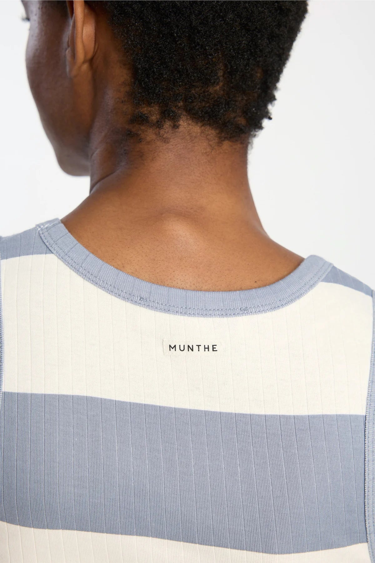 MUNTHE TEZZA TANKTOP STREEP BLAUW - S. LABELS