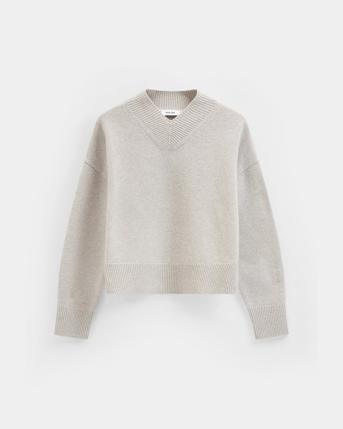 KNIT-TED JEAN PULLOVER GREIGE - S. LABELS