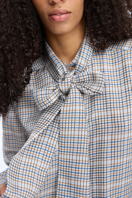 MUNTHE VEILING GERUITE BLOUSE MET STRIK