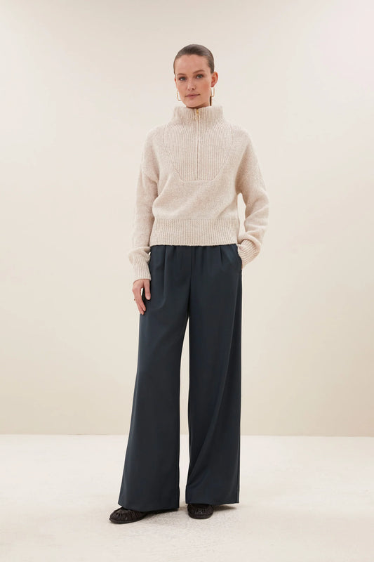 BY BAR BOXY BEAU PULLOVER CHALK