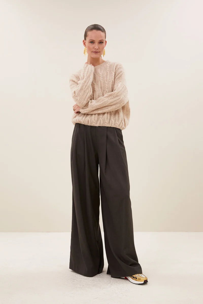 BY BAR SEF PANTS DARK BROWN