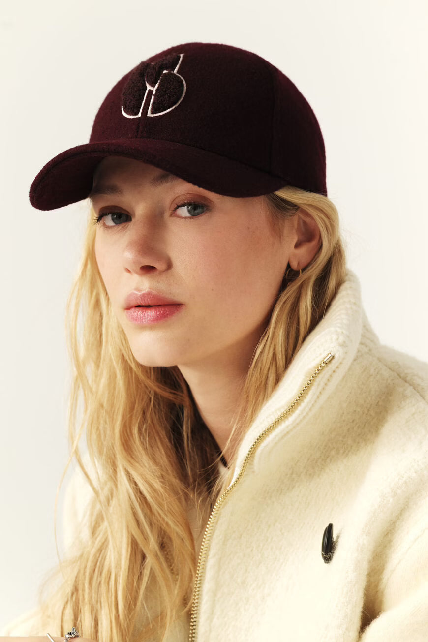 BA&SH CAP HUGO BORDEAUX