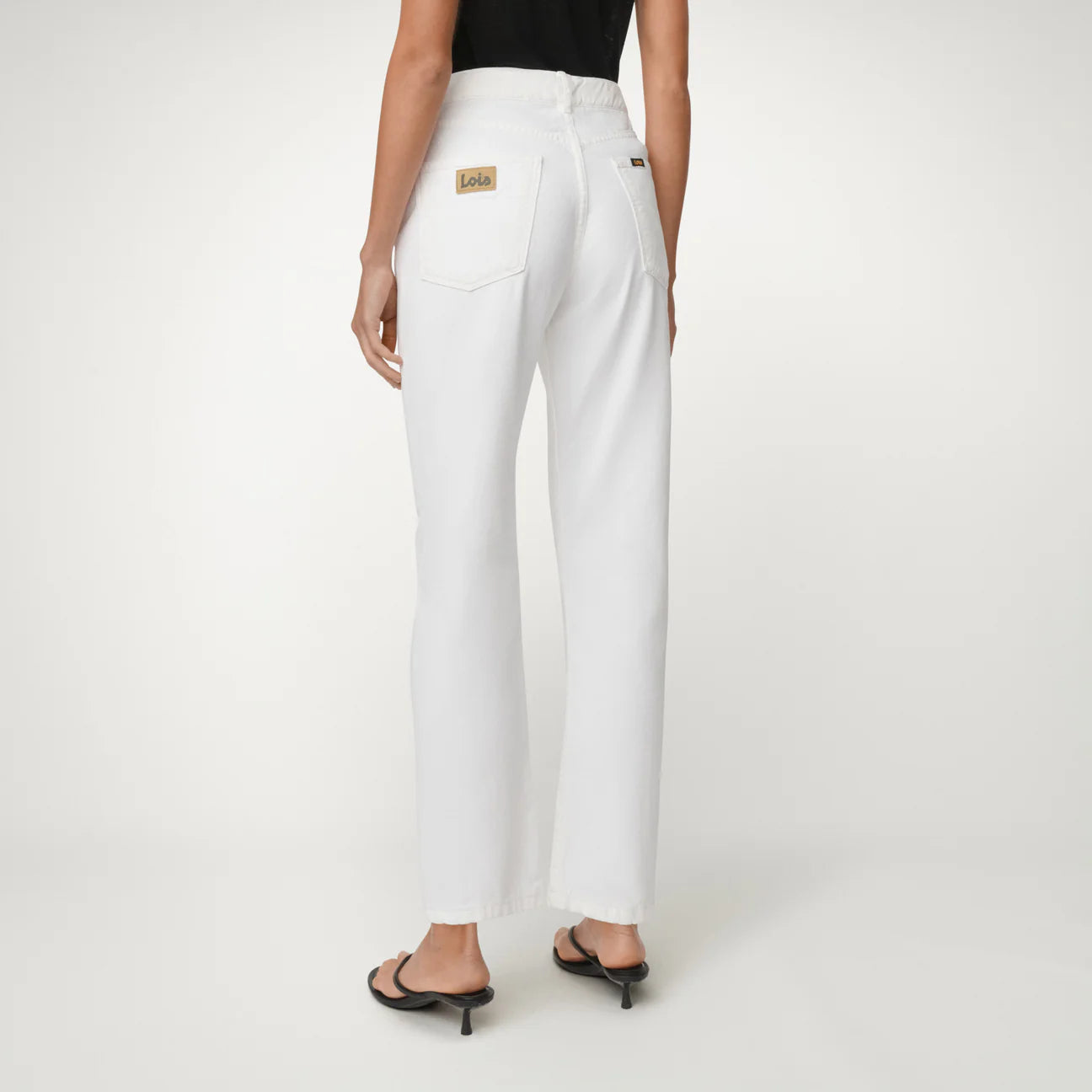 LOIS NEW DANA STRAIGHT FIT JEANS WHITE
