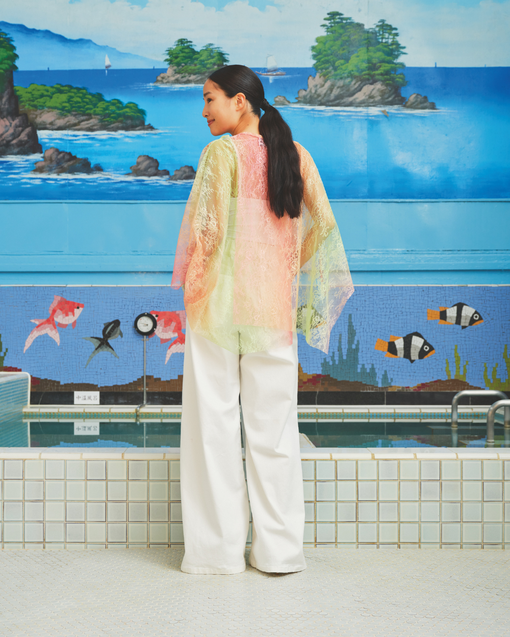 SEA ME HAPPY SUPER WOODY JEANS EMBROIDERY WHITE - S. LABELS