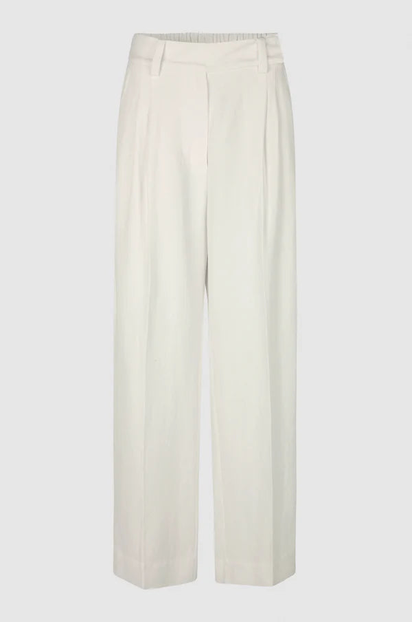 SECOND FEMALE LINO TROUSERS OFF-WHITE - S. LABELS